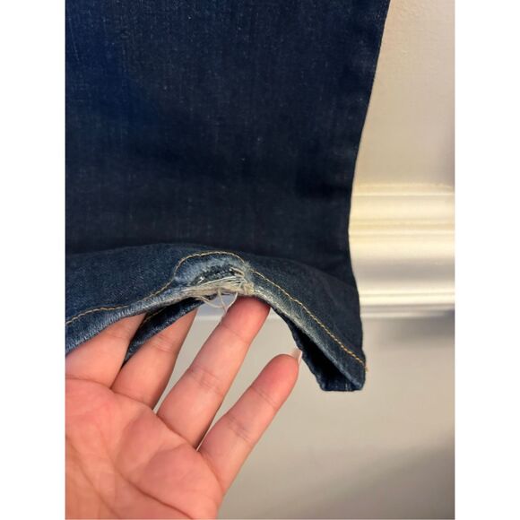 Y2K American Eagle Slim Boot Jeans size 4 Short Super Low-Rise Whiskering - Picture 10 of 10